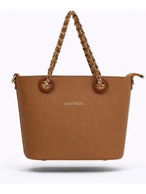 Just Polo Çapraz Askılı Kadın Çantası Taba 6054