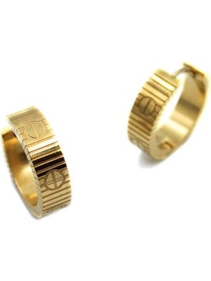 Beta Moda Hub Crt Halka Küpe - Altın