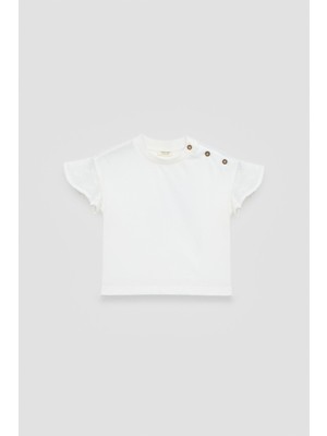 Tyess BSC Bg Store Kız Bebek Ekru Tshirt