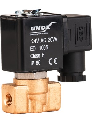 Unox 12V Ac Pistonlu Tip Solenoid Valf Normalde Kapalı