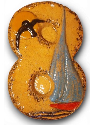 Toprakana Art Seramik Kapı No:8_ 8×13×2 (Cm) Şamot Yelkenli Handmade