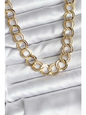 Clariss Üreticiniz 14K Gold Renk Kaplama Samanyolu Model cm Kadın Kolye 481348