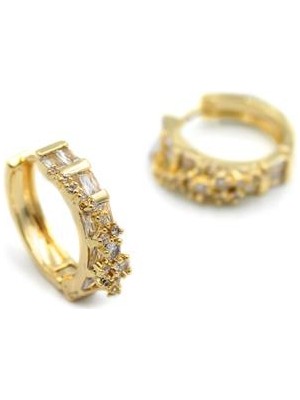 Beta Moda Hub Halka Küpe - Altın