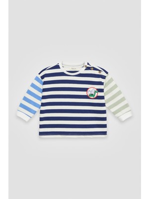 NBT BSC Bg Store 2 Yaş Erkek Bebek Çizgili Eşofman Takım Eğlenceli Tema ve Özel Olay