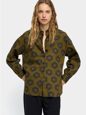 Parfois %100 Pamuk Desenli Çiçekli Gömlek