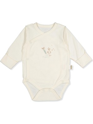 Bebetto Organik Raporlu Interlok Kruvaze Body (Organıc Farm) Ekru