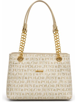 Just Polo Çapraz Askılı Kadın Çanta Krem 2181