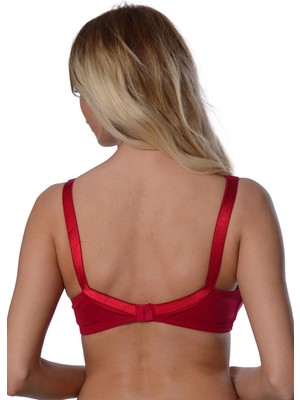 MTM My The Mall Giyim Bordo Dantelli Toparlayıcı Sütyen - 503