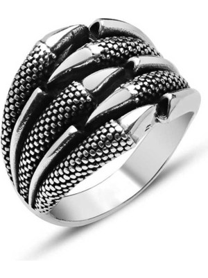 Gumush Gümüş Kartal Pençesi Erkek Yüzük