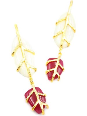 Beta Moda Hub Taşlı Zr Küpe - Beyaz