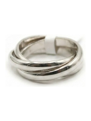 Beta Moda Hub 6'lı Çelik Alyans Yüzük - Gümüş