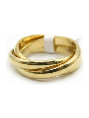 Beta Moda Hub 6'lı Çelik Alyans Yüzük - Altın