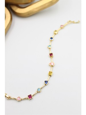 Beta Moda Hub Taşlı Xuping Bileklik - Altın