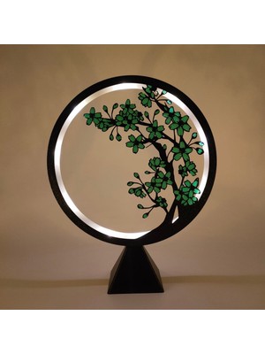 PremiumPort Desenli LED Işıklı Modern Dekoratif Aydınlatma Çemberi