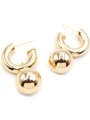 Beta Moda Hub Top Küpe - Altın