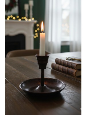 Turna Bakır Metal Vintage Mumluk & El Şamdanı Acı Kahve TURNA2623-6