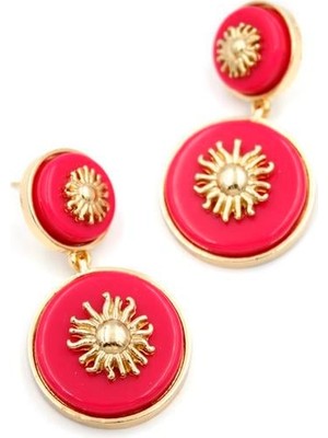 Beta Moda Hub Güneş Küpe - Pembe