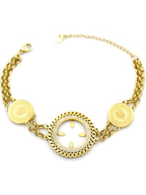 Beta Moda Hub Çeyreklik Bileklik - Altın