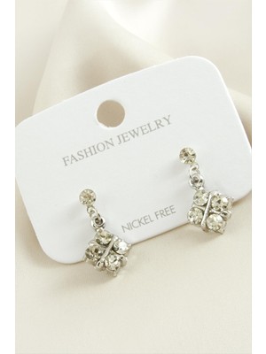 Osense Kare Taşlı Küpe