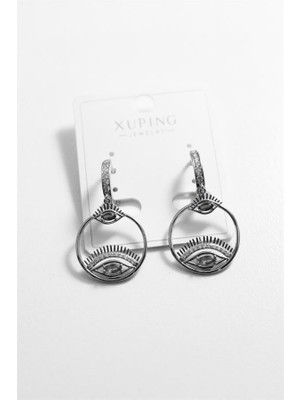 Beta Moda Hub Göz Küpe - Siyah