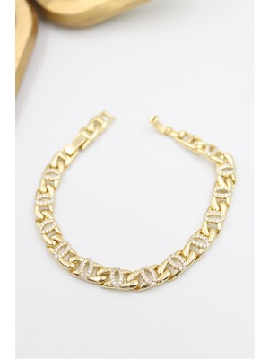 Beta Moda Hub Taşlı Xuping Bileklik - Altın