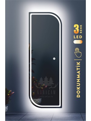 PremiumPort Parlak LED Işıklı Modern Boy Aynası, Şık ve Fonksiyonel Tasarım