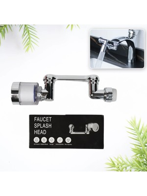 Beta Moda Hub Filtreli Mutfak Banyo Musluk Başlığı 1080 Derece Dönebilen Fonksiyonel Evrensel Büyük Boy