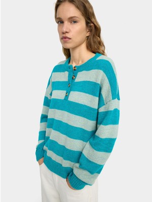 Parfois Çizgili Örme Kazak