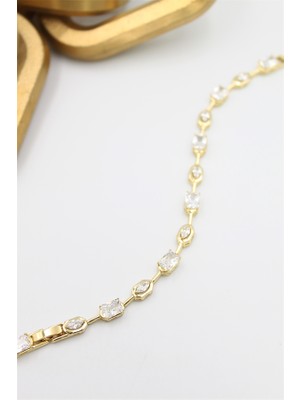 Beta Moda Hub Taşlı Xuping Bileklik - Altın