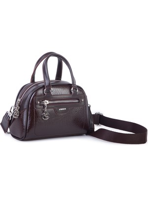 Nas Bag Kadın Mini El ve Çapraz Çanta Kahve Victoria