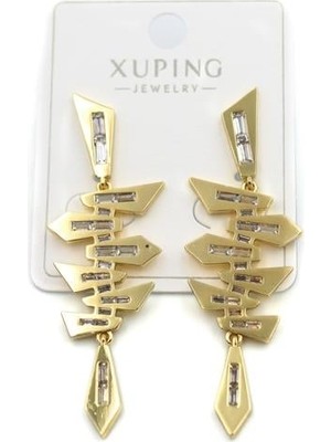 Beta Moda Hub Taşlı Küpe - Altın