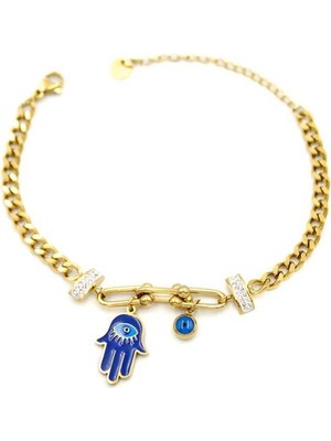 Beta Moda Hub Fatıma Eli Bileklik - Altın