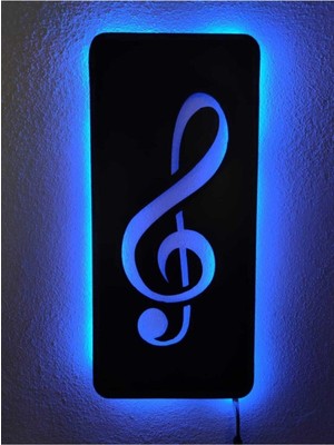 PremiumPort LED Işıklı Sol Anahtarı Duvar Tablosu, Şık ve Modern Dekorasyon Parçası