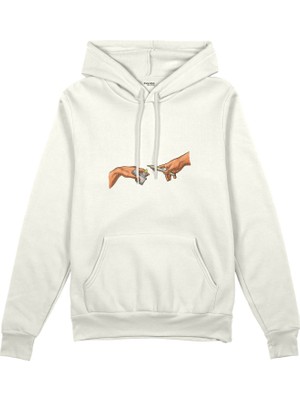 The Lucid Lab The Creation Of Chill Oversize Hoodie - Beyaz