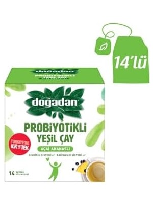 Probiyotikli Yeşil Çay Açai Ananaslı 14'lü