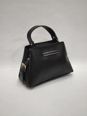 adissa collection Monokrom Boxy - Sert Duruşlu Mini El ve Omuz Çantası | Ofis Stili Tek Renkli