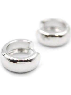 Beta Moda Hub Halka Küpe - Gümüş