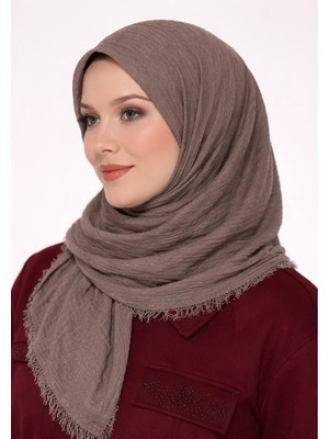 Bonjela Bürümcük Şal Koyu Vizon