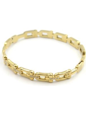 Beta Moda Hub Taşlı Tf Bilezik - Altın