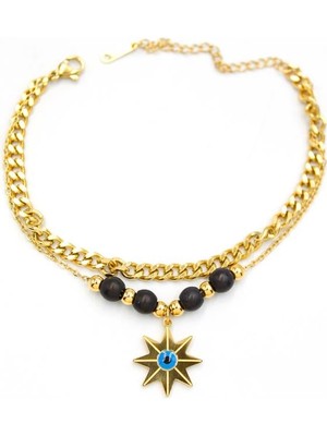 Beta Moda Hub Kutup Yıldızı Bileklik - Altın