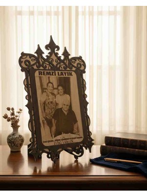 Lazerus Cnc Markalama Kişiye Özel Büyük Boy Ahşap Hatıra Panosu – Fotoğraflı Lazer Kesim Çerçeve 100X50