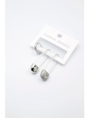 Beta Moda Hub 3'lü Filkete Küpe - Gümüş