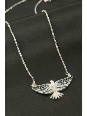 Osense Anka Kuşu Zirkon Taşlı Kolye