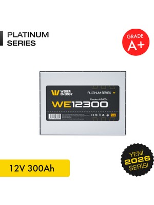 WERER ENERGY 12V 300Ah LiFePO4 Akü Bluetooth'lu Hafif ve Taşınabilir Uzun Ömürlü Çözüm