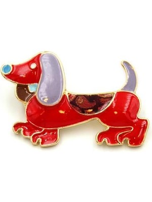 Beta Moda Hub Köpek Broş - Kırmızı