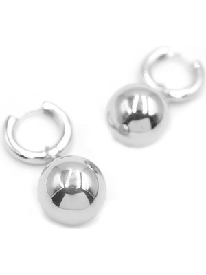 Beta Moda Hub Top Küpe - Gümüş