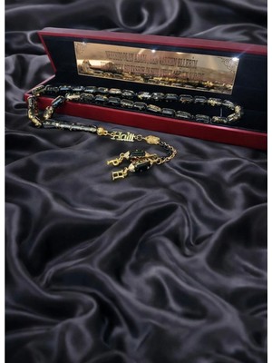 Altınsoy Tesbih Kişiye Özel Isimli Düşük Ayar Altın Parçacıklı Tesbih Özel Işıklı Kutulu