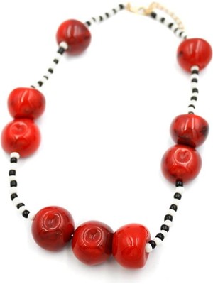 Beta Moda Hub Kiraz Kolye - Kırmızı