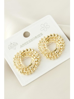 Osense Burgulu Zikzak Metal Küpe