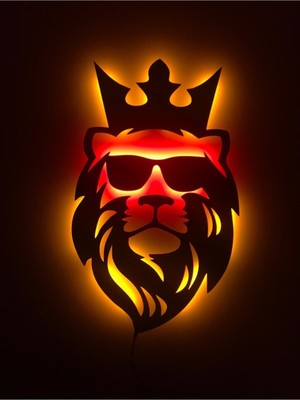 PremiumPort Renkli LED Işıklı Modern Dekoratif Tablo, Şık ve Çekici Tasarım